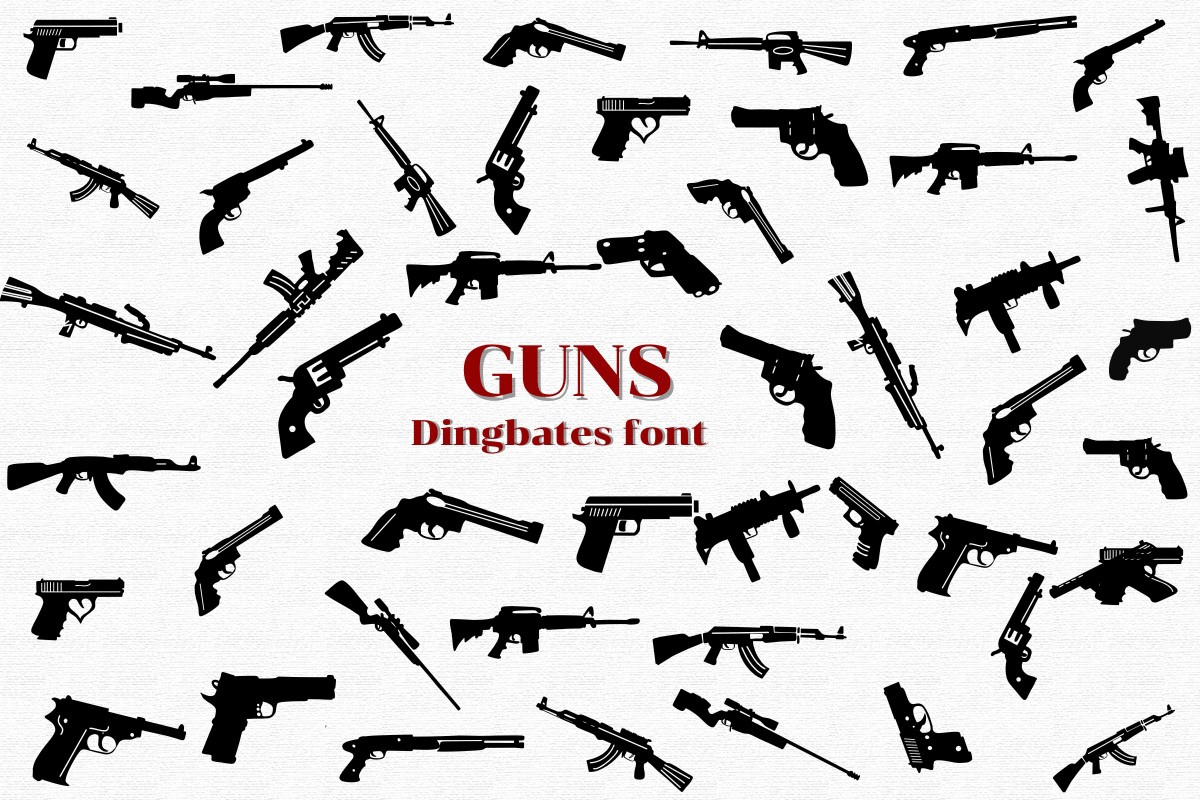 Schriftart Guns