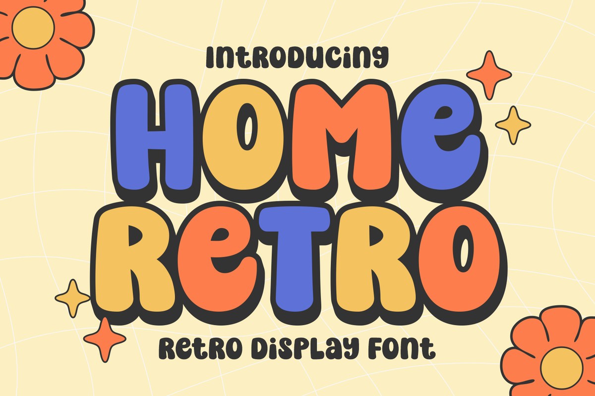 Schriftart Home Retro