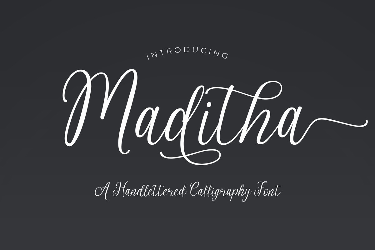 Schriftart Maditha