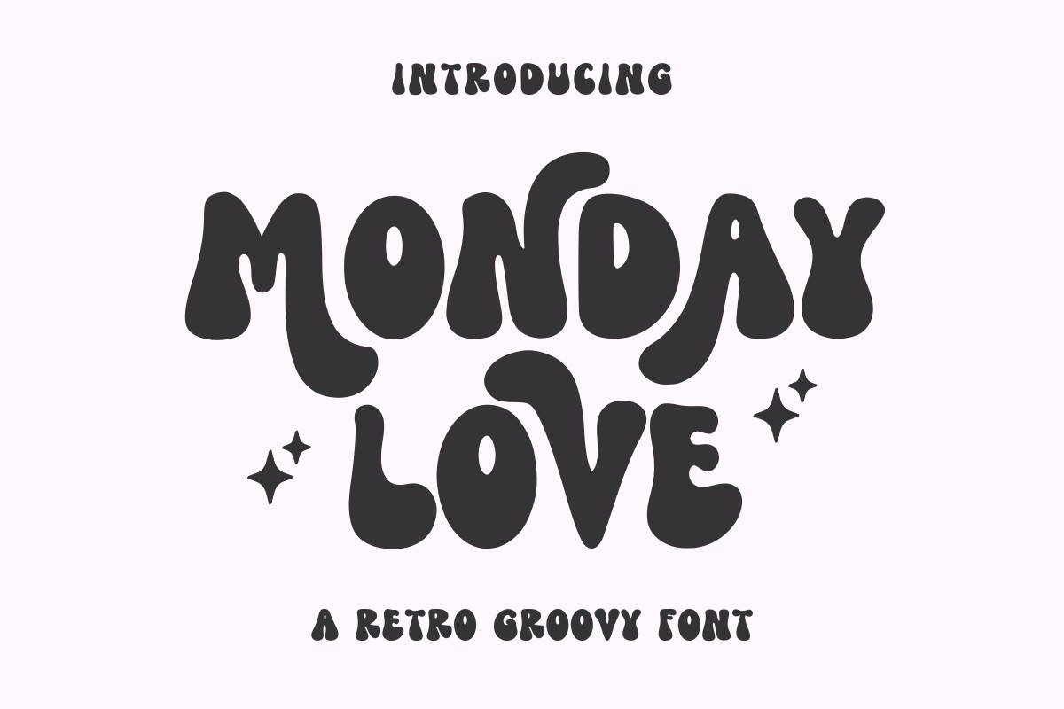 Schriftart Monday Love