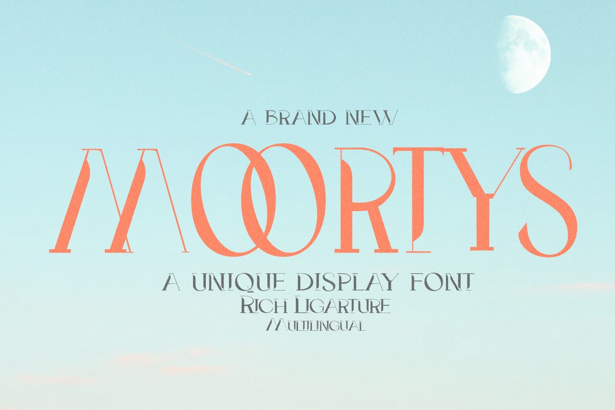 Schriftart Moortys