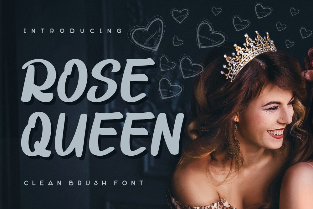 Schriftart Rose Queen