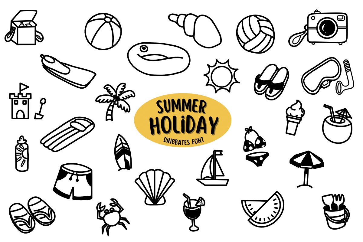 Schriftart Summer Holiday