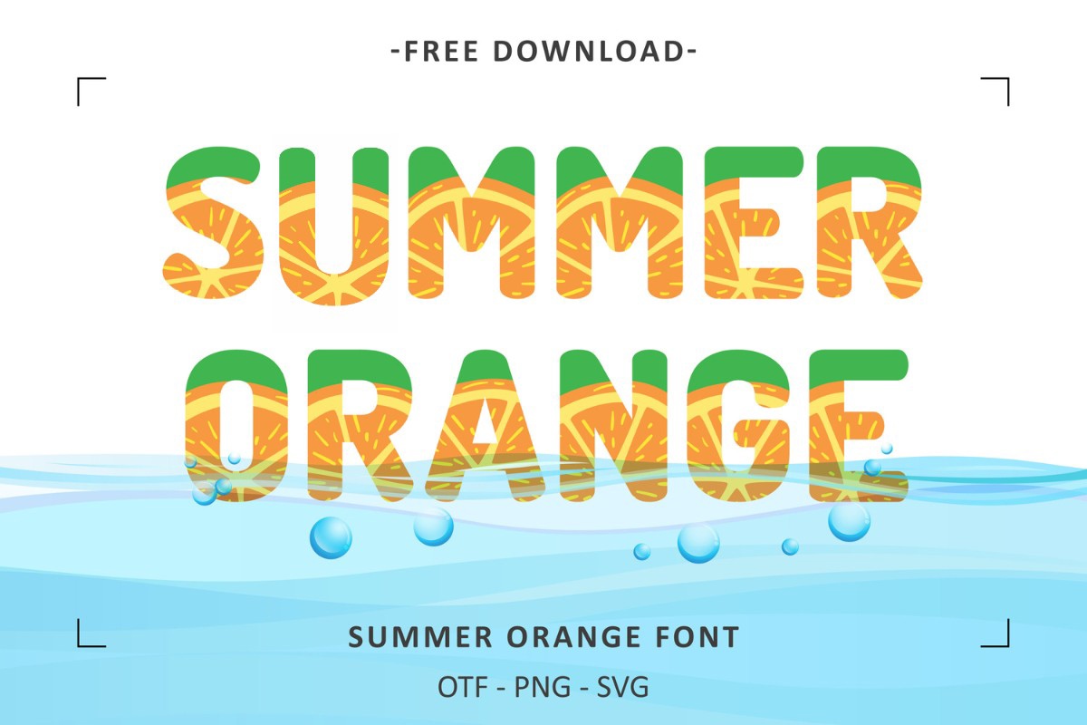 Schriftart Summer Orange