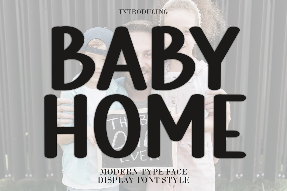 Schriftart Baby Home