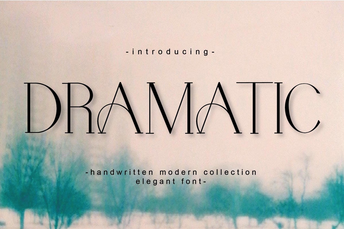 Schriftart Dramatic