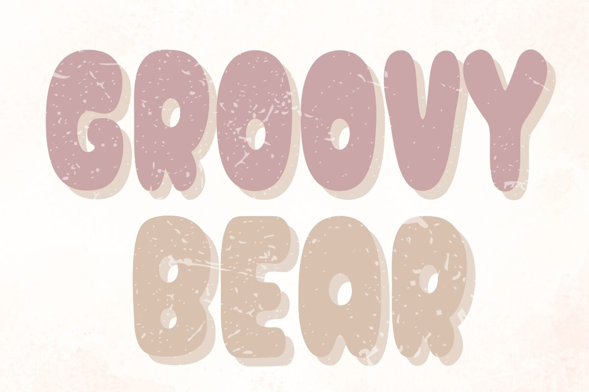 Schriftart Groovy Bear