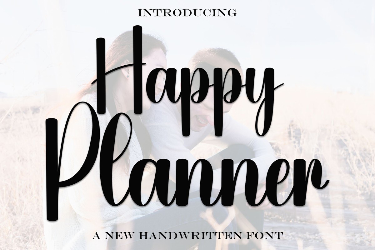 Schriftart Happy Planner