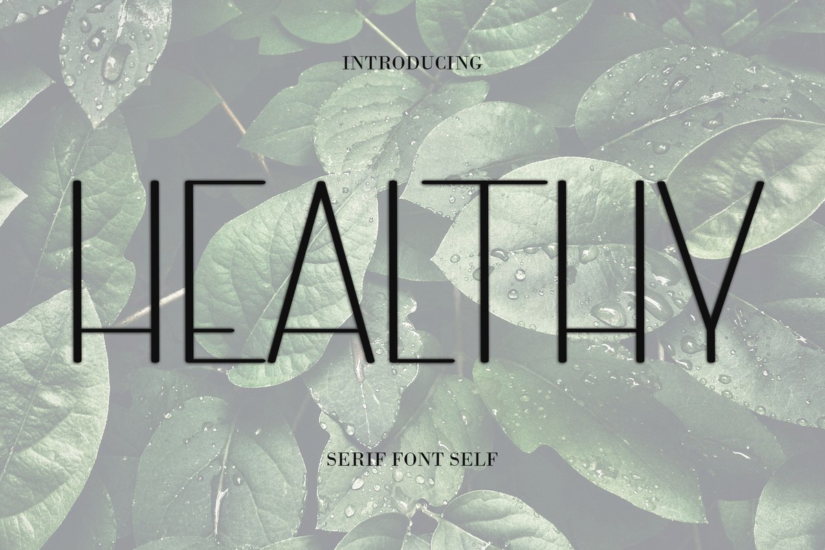 Schriftart Healthy