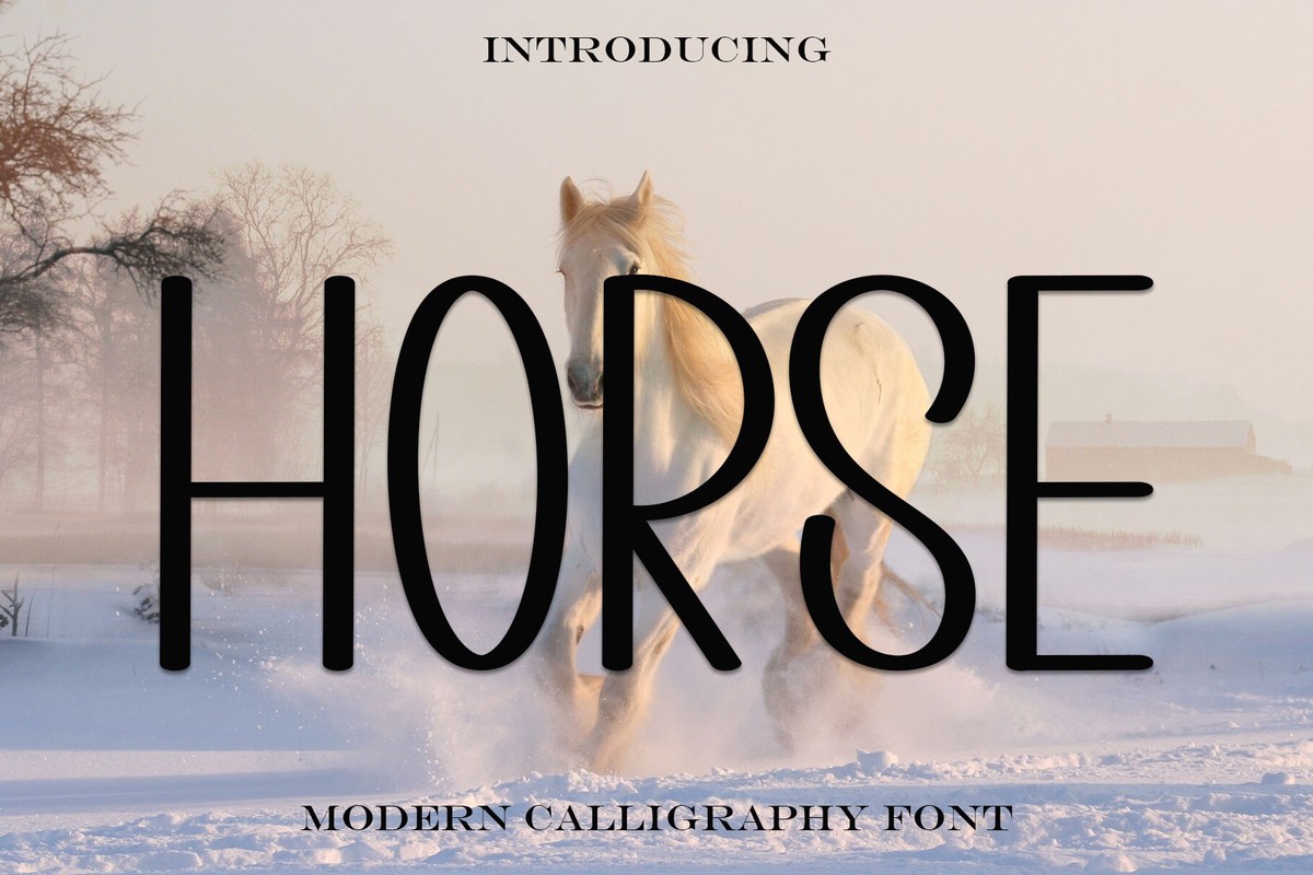 Schriftart Horse