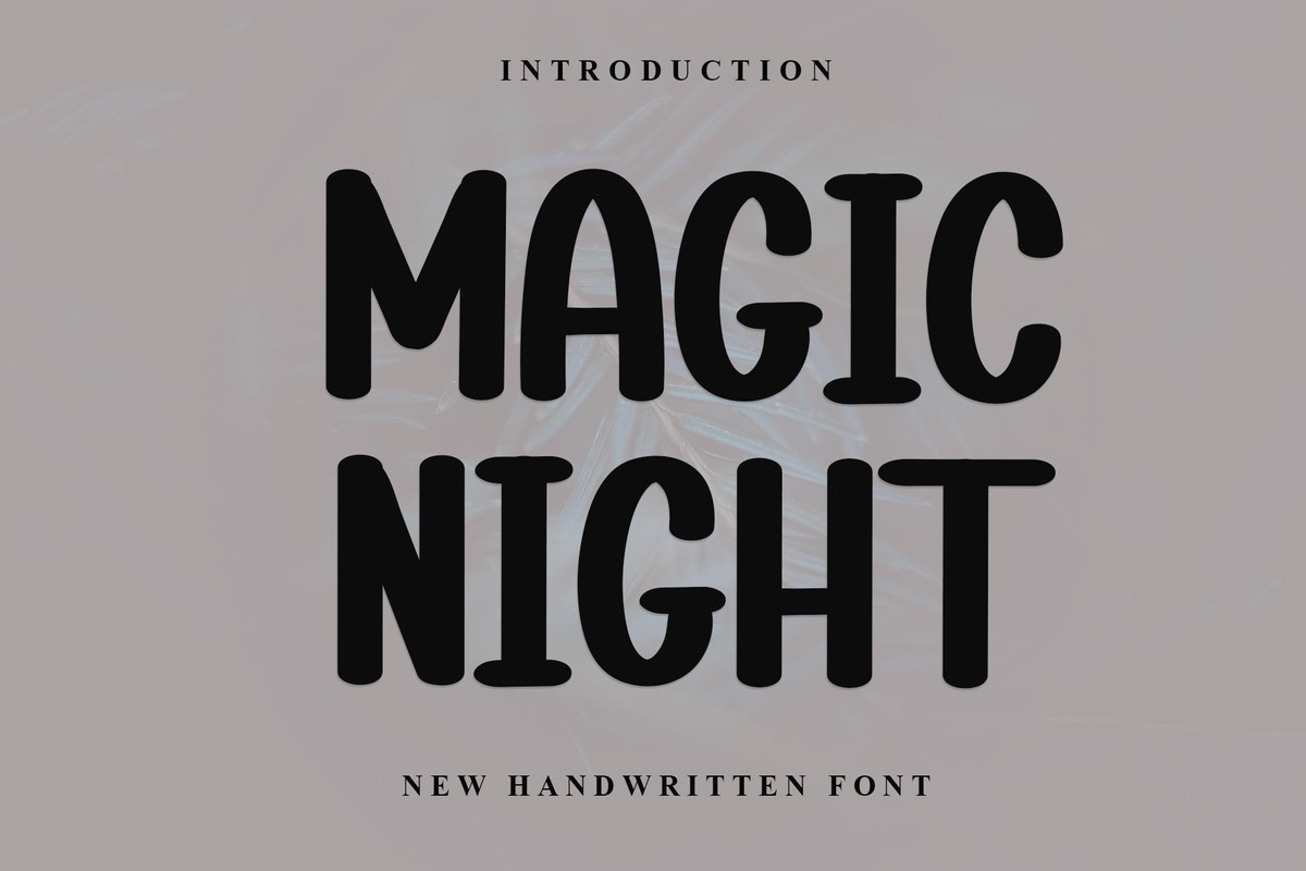 Schriftart Magic Night