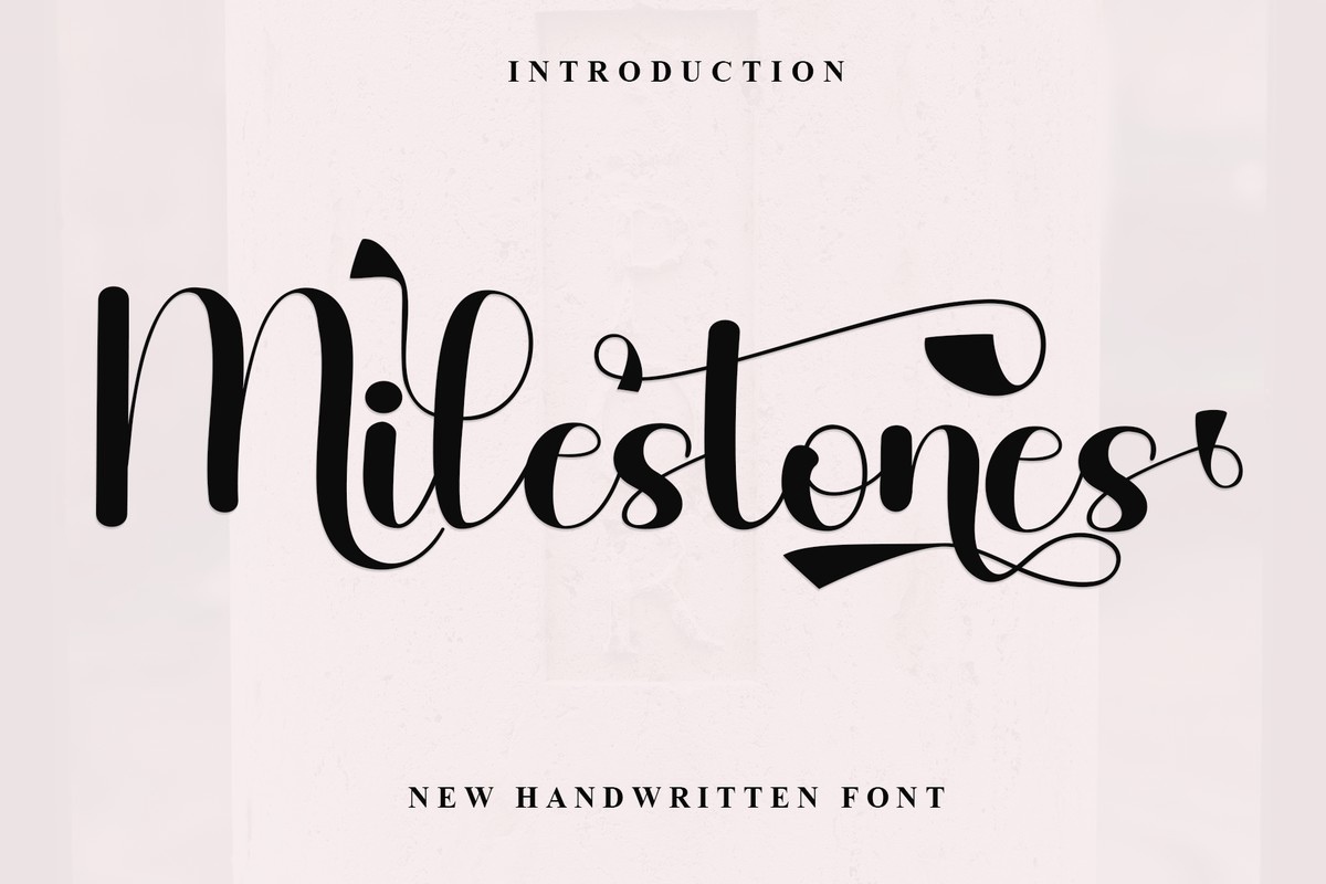 Schriftart Milestones