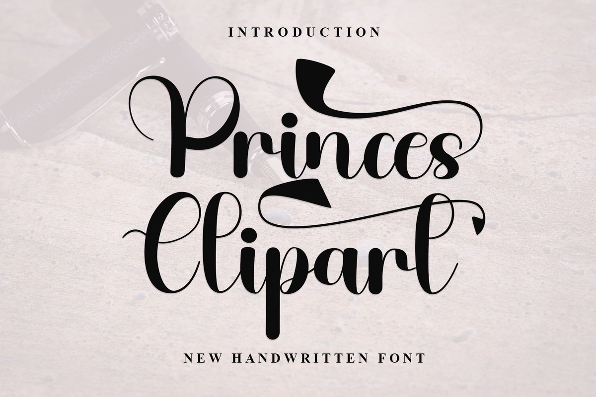 Schriftart Princes Clipart