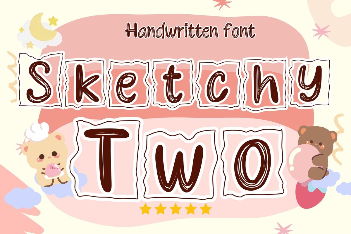 Schriftart Sketchy Two