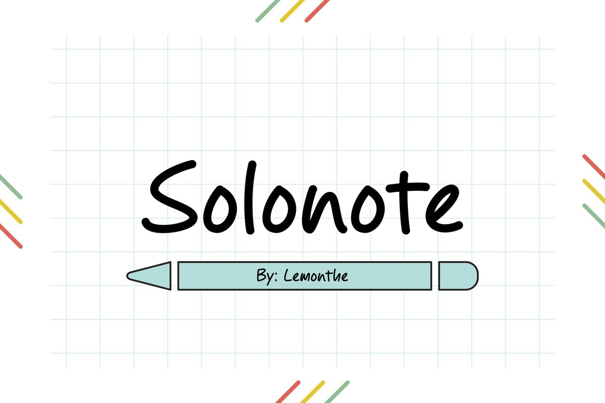 Schriftart Solonote