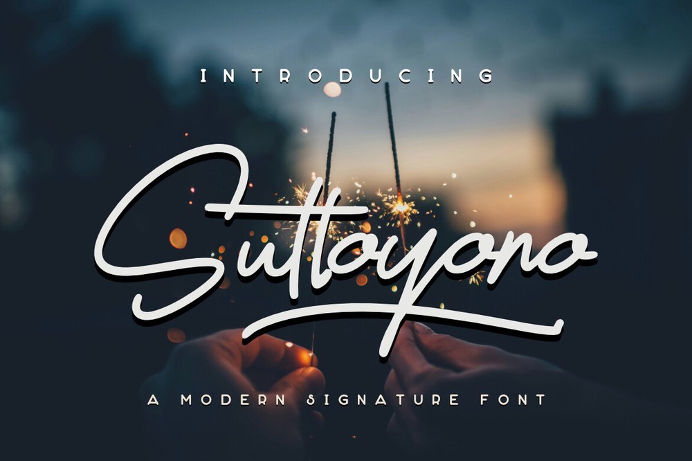 Schriftart Suttoyono