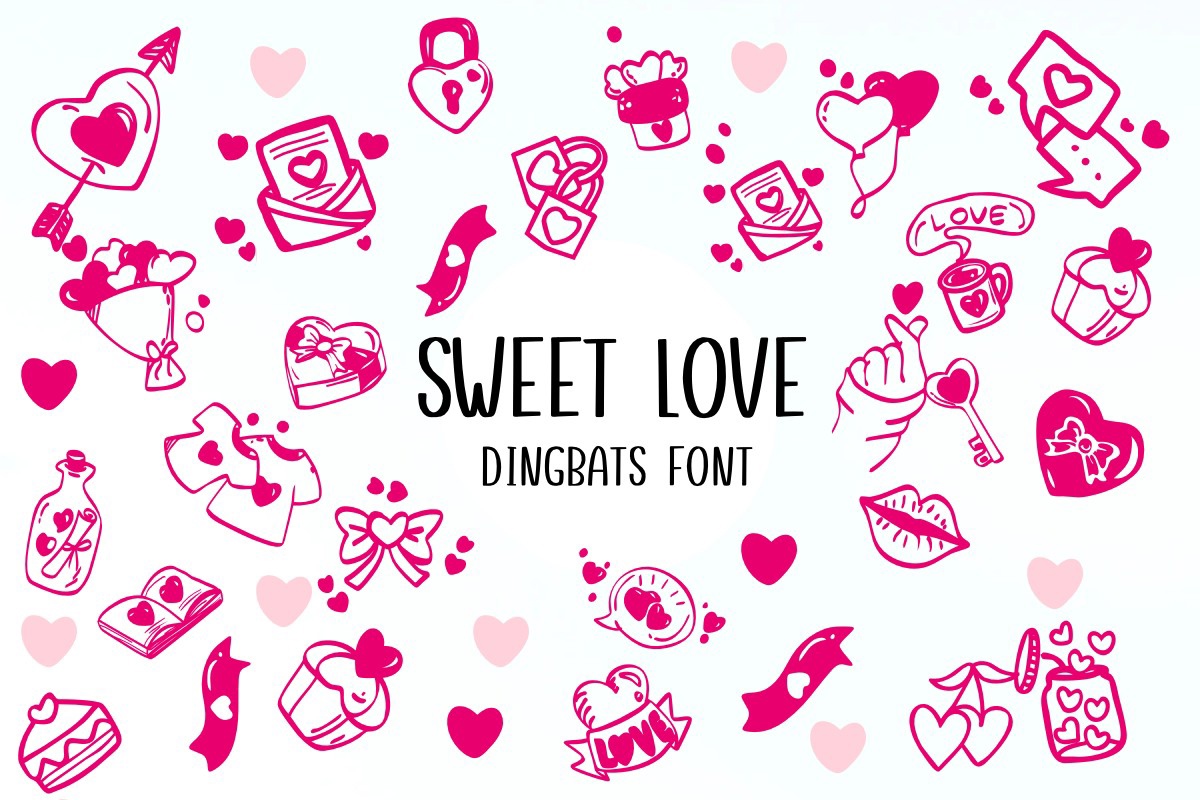 Schriftart Sweet Love