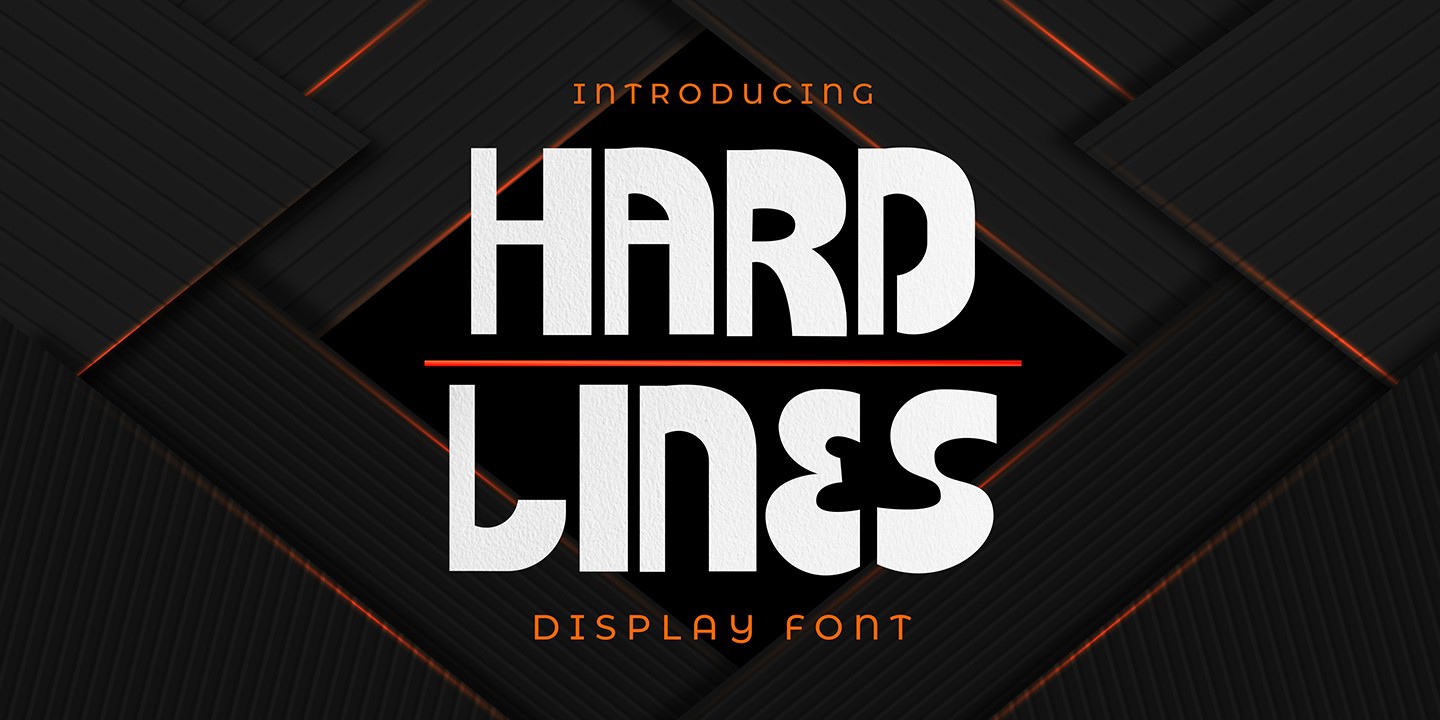 Schriftart Hard Lines