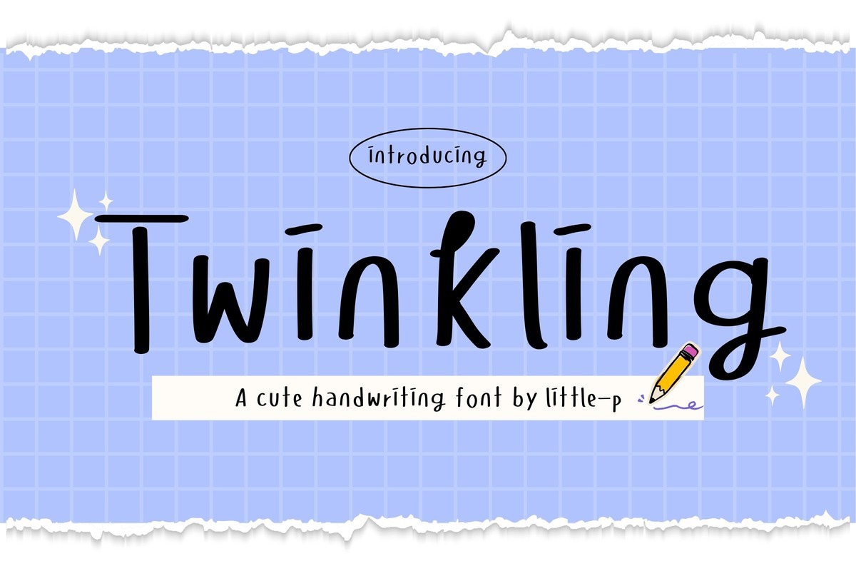 Schriftart Twinkling