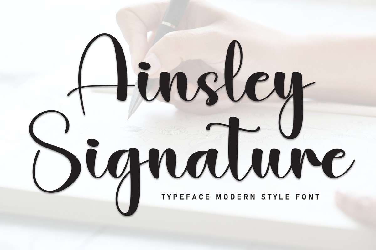 Schriftart Ainsley Signature