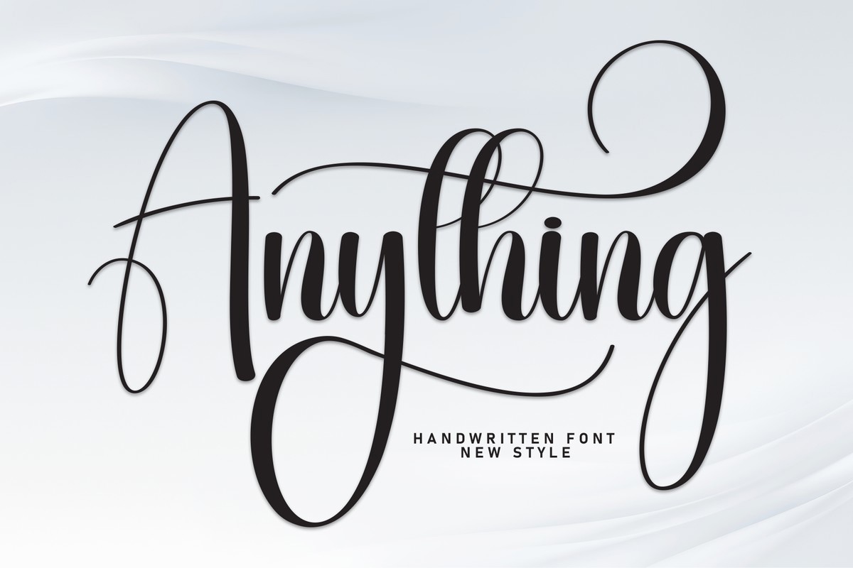 Schriftart Anything