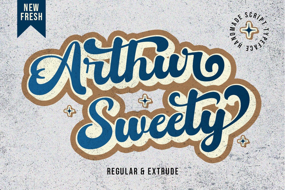 Schriftart Arthur Sweety