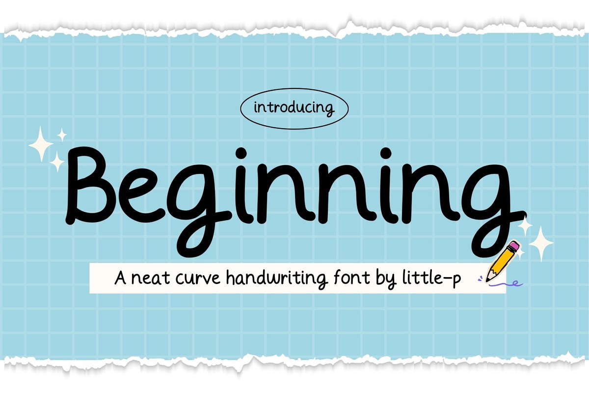 Schriftart Beginning