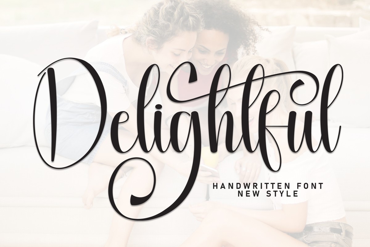 Schriftart Delightful