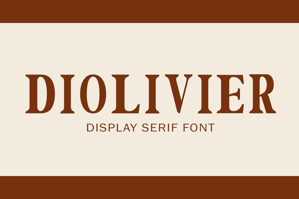 Schriftart Diolivier