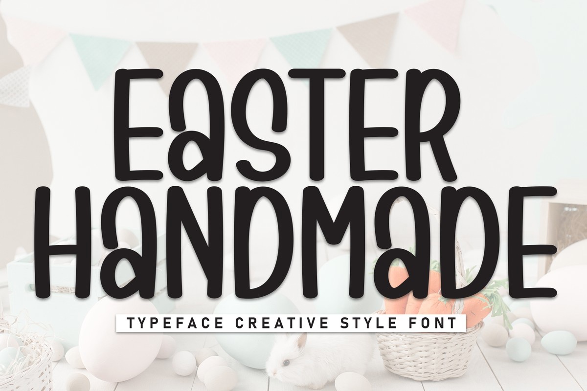 Schriftart Easter Handmade