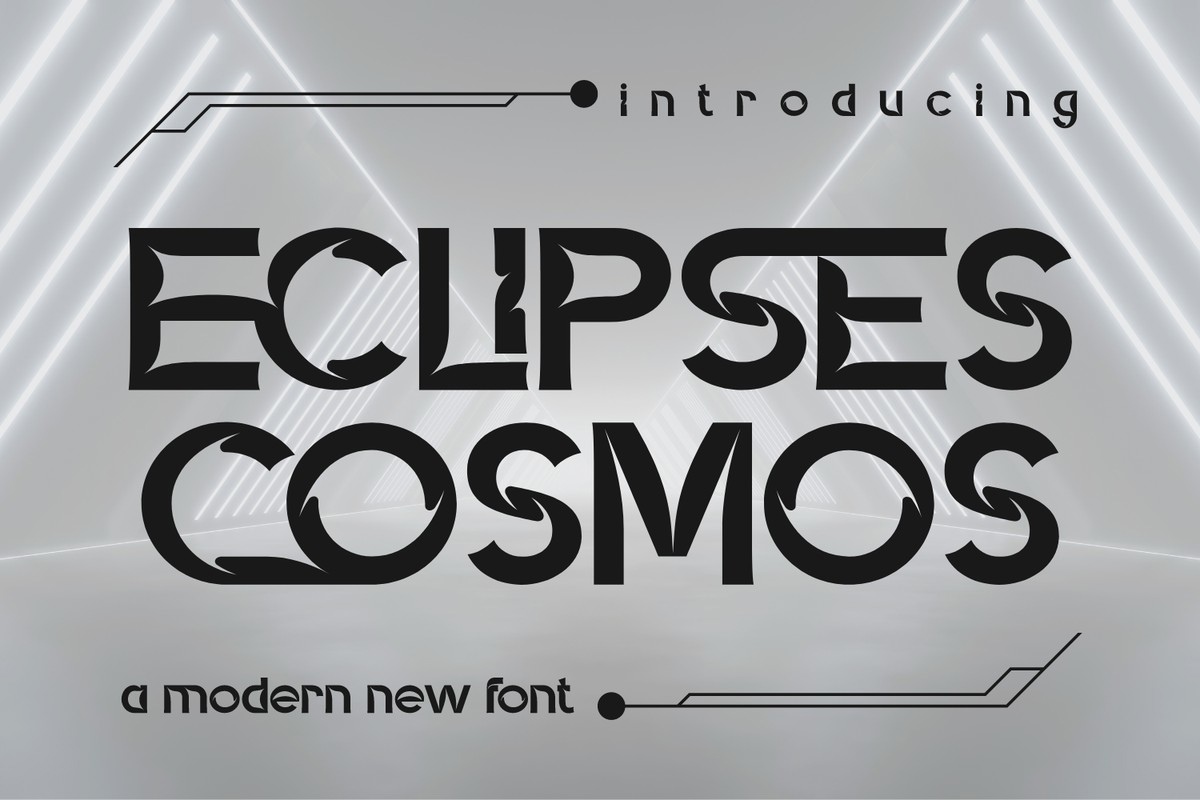 Schriftart Eclipses Cosmos