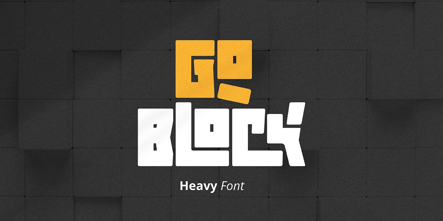 Schriftart Goblock