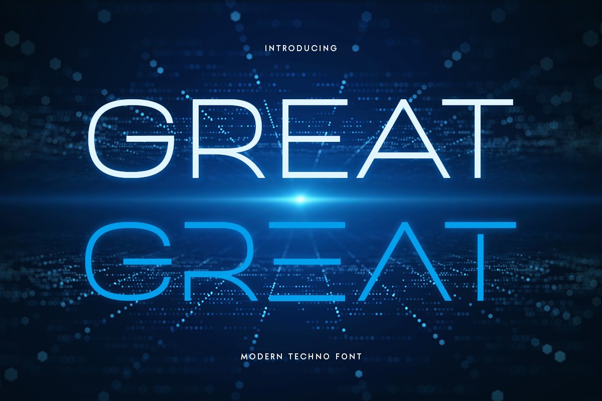 Schriftart Great