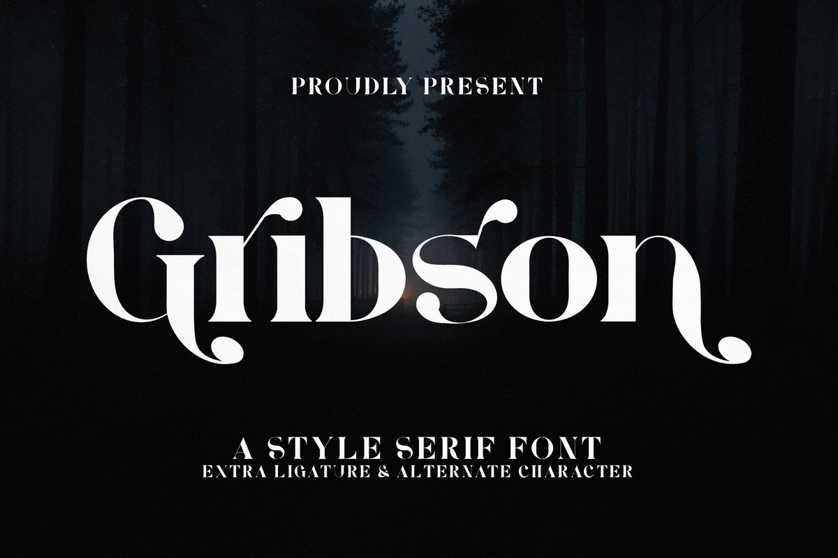 Schriftart Gribson