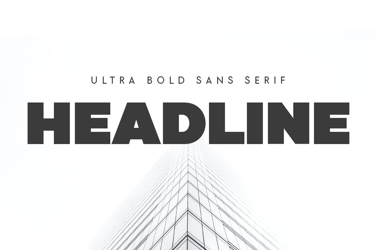 Schriftart Headline