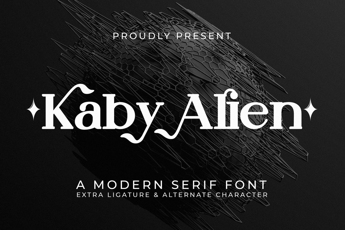 Schriftart Kaby Alien