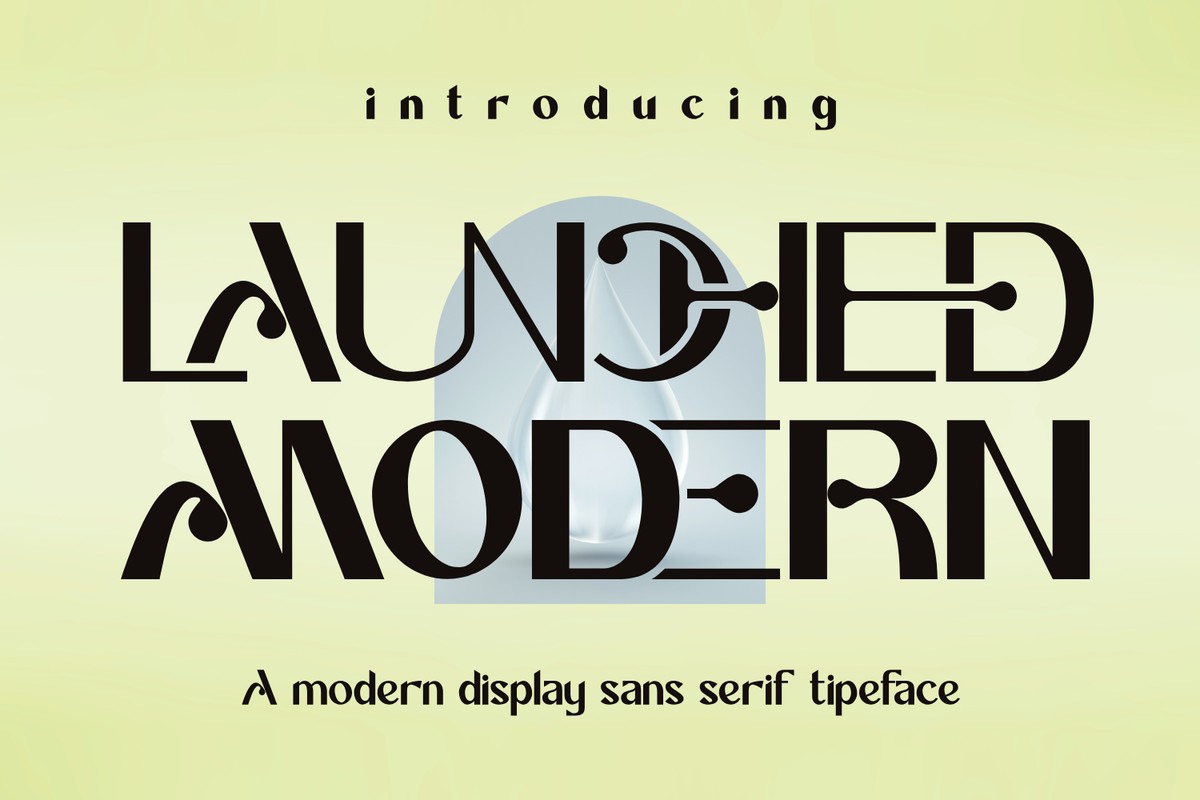 Schriftart Launched Modern