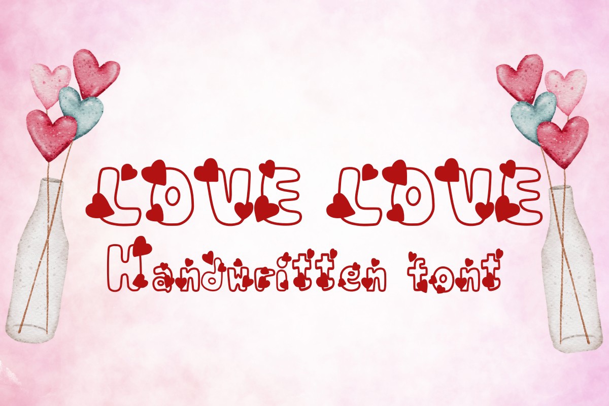 Schriftart Love Love