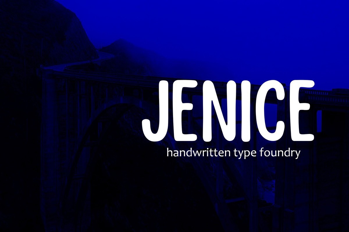 Schriftart Jenice