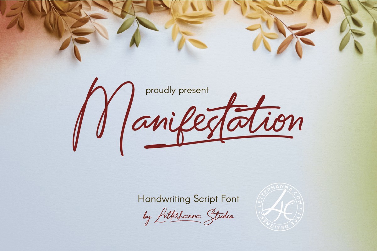 Schriftart Manifestation