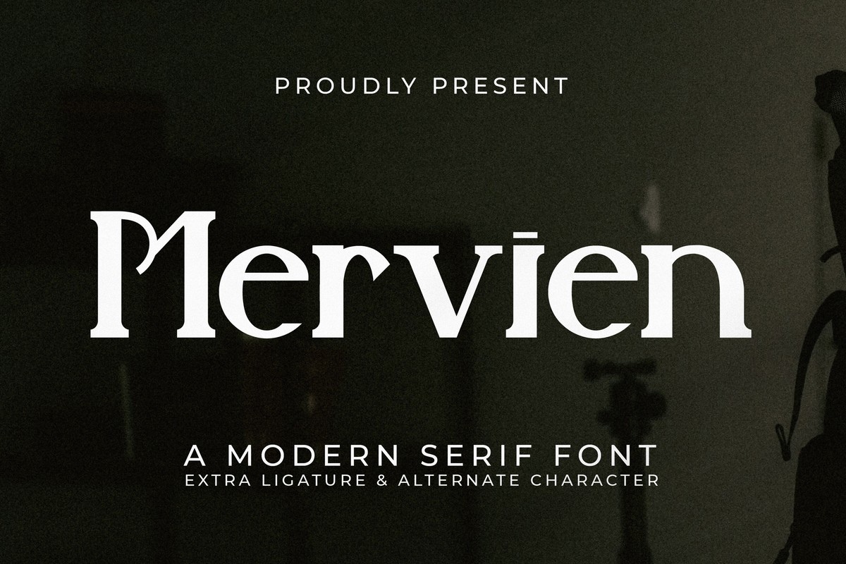 Schriftart Mervien