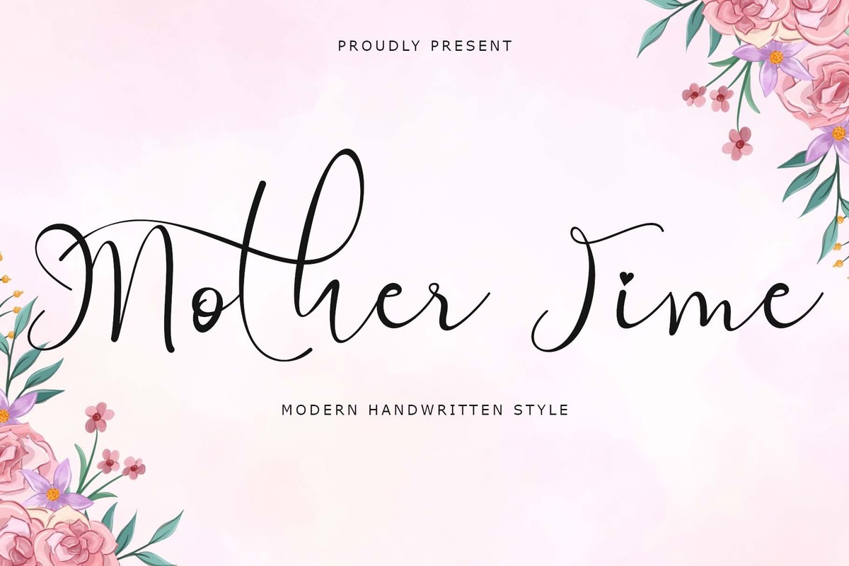 Schriftart Mother Time