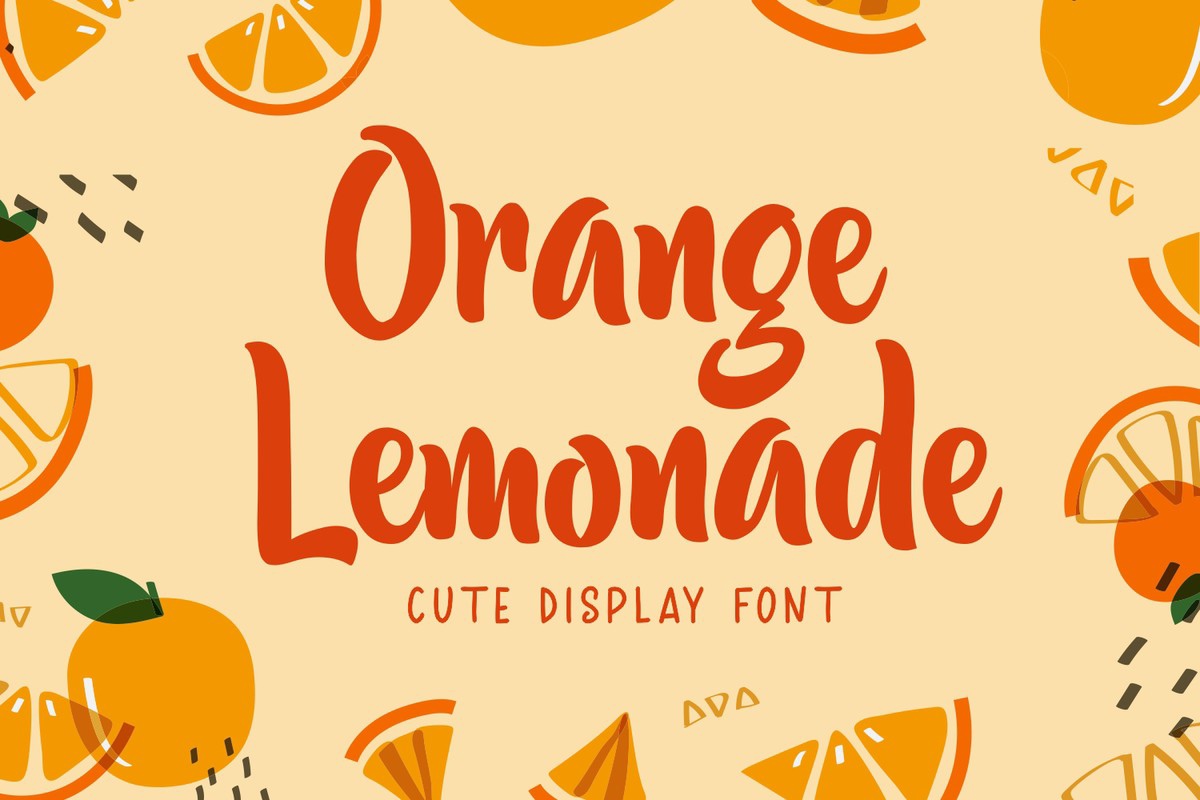 Schriftart Orange Lemonade