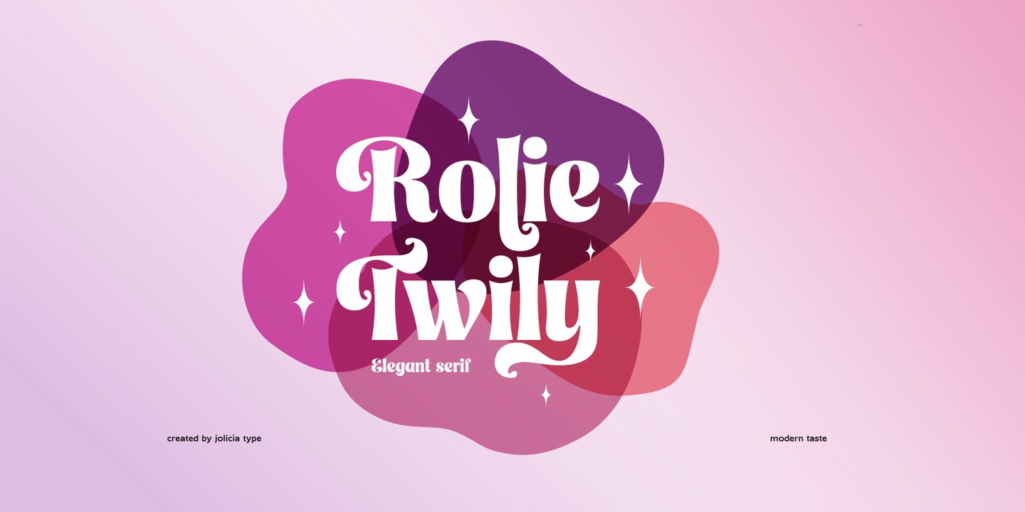 Schriftart Rolie Twily