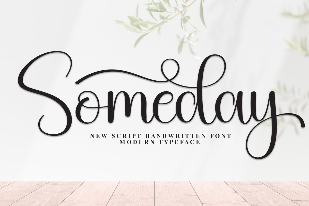 Schriftart Someday