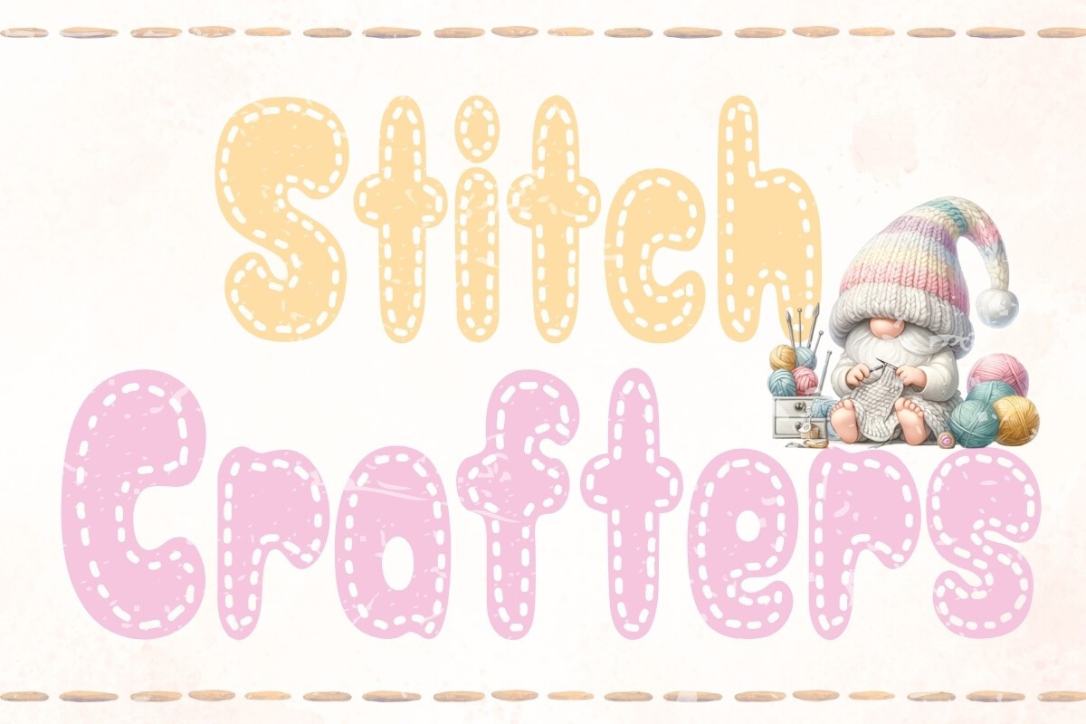 Schriftart Stitch Crafters