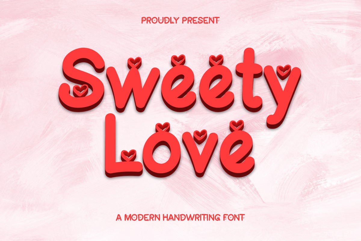 Schriftart Sweety Love