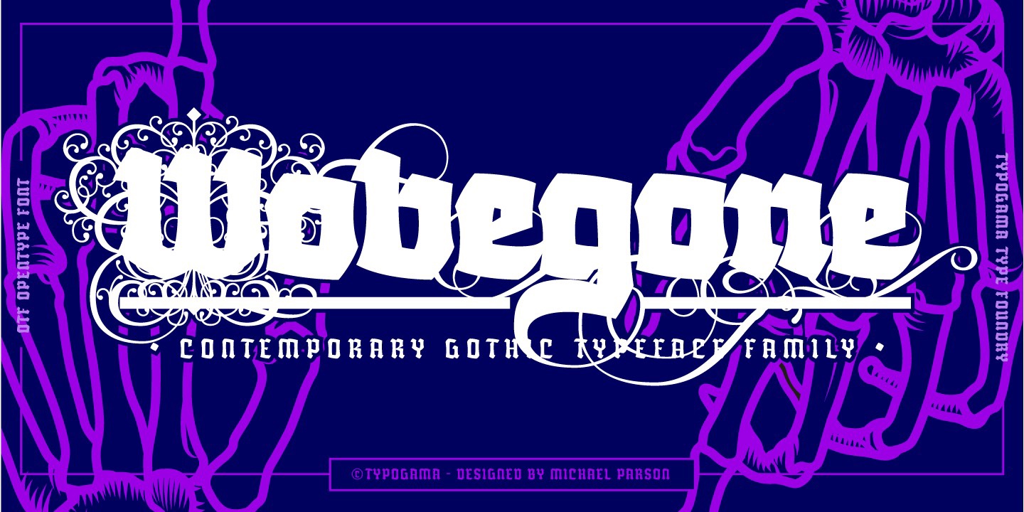 Schriftart Wobegone