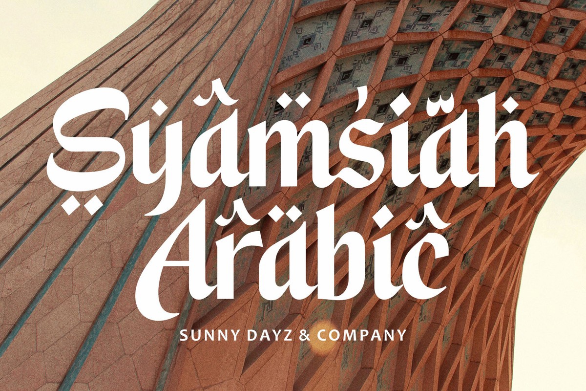 Schriftart Syamsiah Arabic