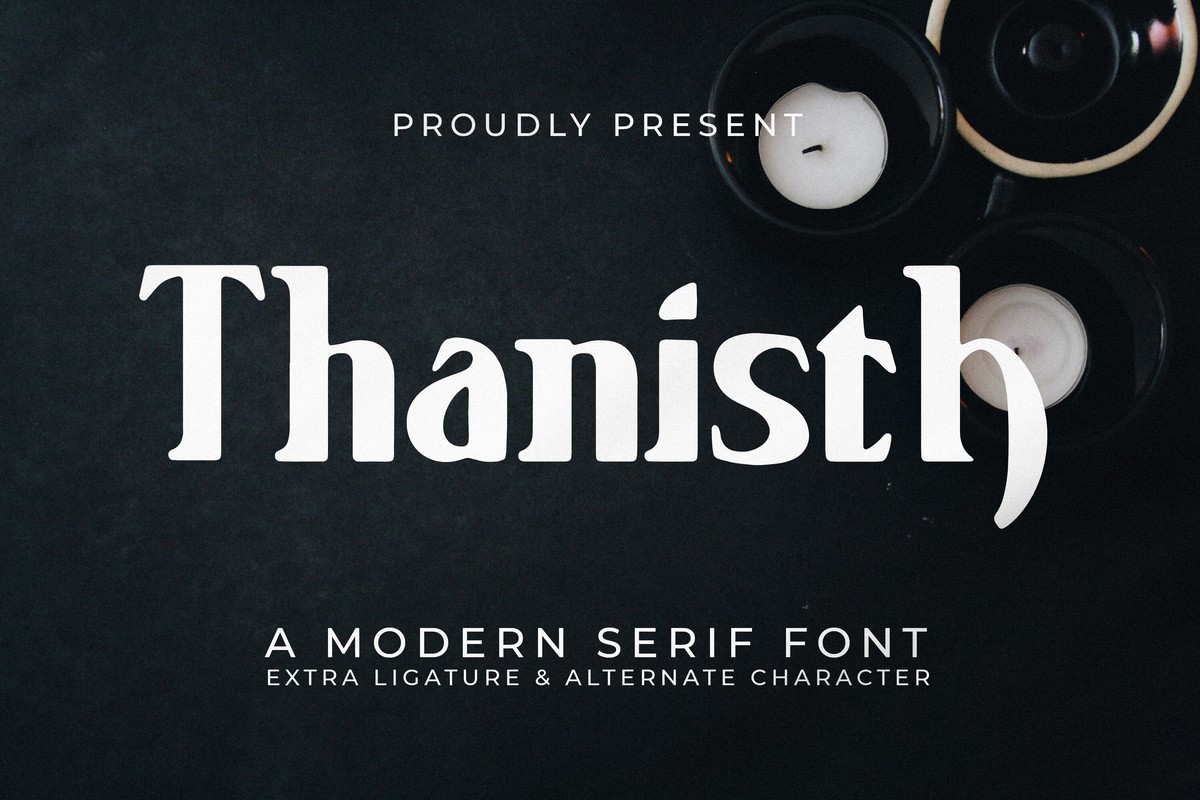 Schriftart Thanisth